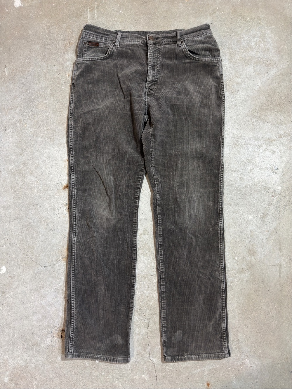 Wrangler Charcoal Corduroy Pants 36 x 32